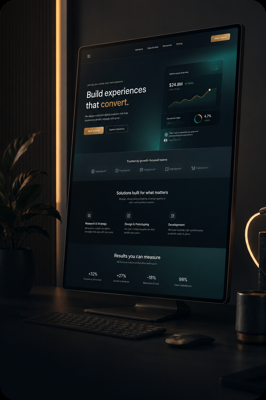 Website project showcase